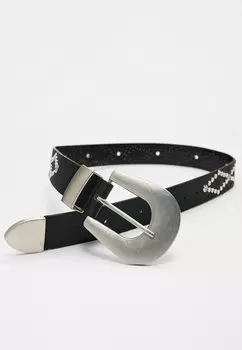 Пояс Stradivarius, черный
