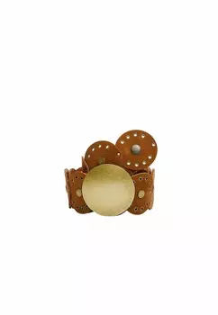 Пояс WITH CIRCLES Stradivarius, коричневый