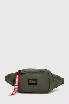 Поясная сумка Alpha Industries, зеленый