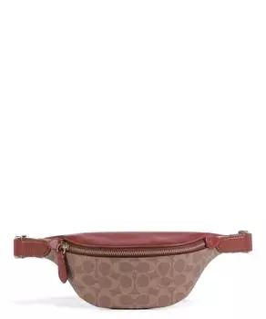 Поясная сумка из парусины Coach, коричневый