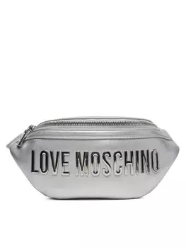 Поясная сумка JC4195PP1MKD196B Love Moschino, серебряный