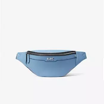 Поясная сумка Michael Kors Mens Varick Small Leather Belt, голубой