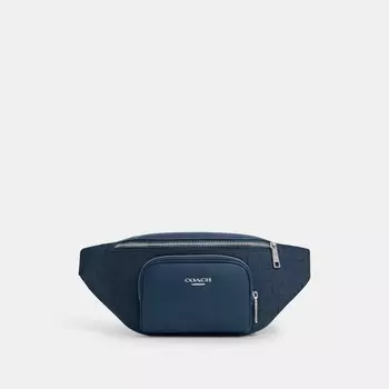 Поясная сумка Racer COACH, цвет silver/denim/dark denim