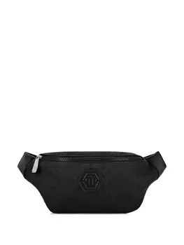 Поясная сумка с монограммой Philipp Plein, черный