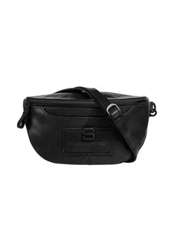 Поясная сумка WAIST BAG, натуральная кожа SPIKES & SPARROW, черный