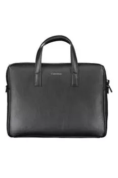 Портфель мужской Calvin Klein из экокожи с логотипом, черный