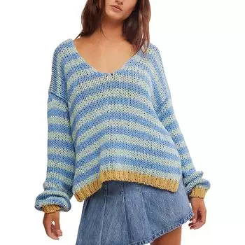 Портленд пуловер Free People, голубой
