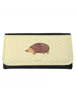 Портмоне Mr & Mrs Panda Damen Igel Herzen ohne Spruch, пастельно-желтый