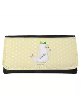 Портмоне Mr & Mrs Panda Damen Robbe Sherlock ohne Spruch, пастельно-желтый