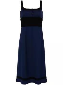 Ports 1961 жаккардовое платье миди с геометричным узором, синий