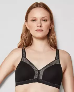 Послеоперационный бюстгальтер с многопозиционными бретелями Gisela, черный
