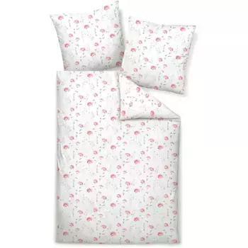 Постельное белье Janine «CARMEN S55082-01 *155x220, 80x80», на молнии, цвет sharon rosa