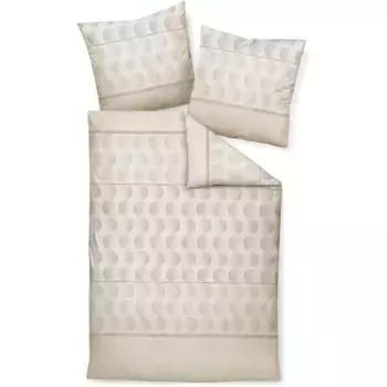 Постельное белье Janine «DAVOS65155 07», на молнии, цвет naturell rauchperle