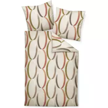 Постельное белье Janine «DAVOS65156 08», на молнии, цвет taupe siena