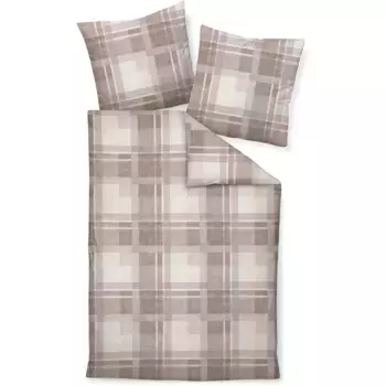 Постельное белье Janine «DAVOS65159 07», на молнии, цвет naturell mauve