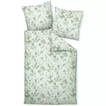 Постельное белье Janine «Edelflanell78052 07 135X200, 80x80», на молнии, цвет rauchgrn