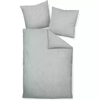 Постельное белье Janine «Edelflanell78060 21 135X200, 80x80», на молнии, цвет salbeigrn