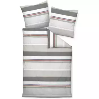 Постельное белье Janine «Mako-Satin87090 06 240х220+2х80х80», на молнии, цвет naturell siena