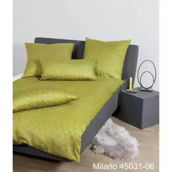 Постельное белье Janine «MILANO 45031», на молнии, цвет bernsteingrn/aurora
