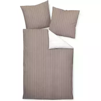 Постельное белье Janine «TANGO20020 16 155x200, 80x80», на молнии, серо-коричневый