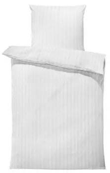 Постельное белье One-Home 155x220 Damast wei, 155x5x220 см, белый