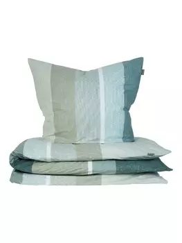 Постельное белье Schiesser set Endy Stripes, зеленый