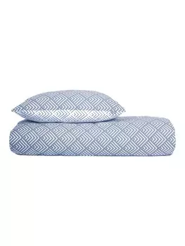 Постельное белье Schiesser set Mabel Renforc, голубой