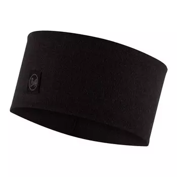 Повязка на голову Buff Merino Wide, черный