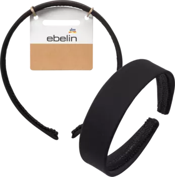 Повязка на голову черная 1шт. ebelin