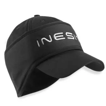 Повязка на голову для кепки для гольфа теплая CW500 женская черная INESIS, черный