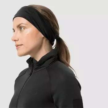 Повязка на голову Jack Wolfskin Merino, черный