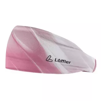 Повязка на голову Loeffler Elastic Print, розовый