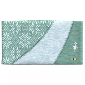 Повязка на голову Smartwool Thermal Merino Colorblock Headband, цвет Arctic Green Digi Snow