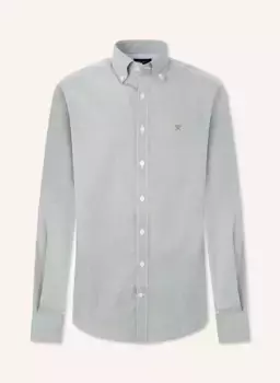 Повседневная рубашка essential mini ginghm Hackett London, зеленый