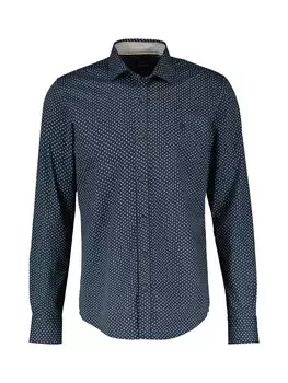 Повседневная рубашка LERROS Regular fit Button Up Shirt, темно-синий/светло-синий