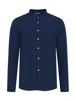Повседневная рубашка TOOche Regular fit Button Up Shirt Ocean, темно-синий