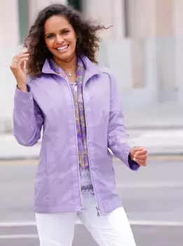 Повседневно смотрится длинная куртка, без капюшона Casual Looks, цвет Lavendel