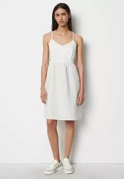 Повседневное платье Cut-Out Regular Marc O'Polo DENIM, шелковисто-белое