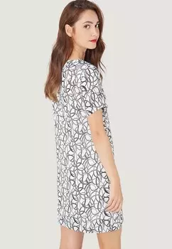 Повседневное платье ESTAMPADO CON MANGA CORTA LOVE & MONEY, белый