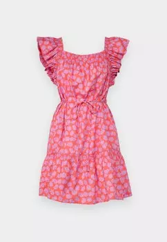 Повседневное платье FLUTTER SLEEVE MINI DRESS GAP, розовый