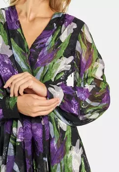 Повседневное платье MIDI ESTAMPADO FLORAL Alma en Pena, фиолетовый