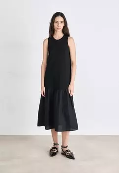 Повседневное платье MIX MEDIA DRESS DKNY, черный