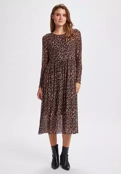 Повседневное платье NUFREJA LEO Nmph, цвет nutmeg