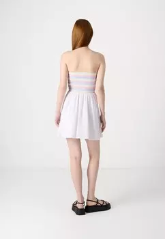 Повседневное платье PRIDE STRAPLESS Abercrombie & Fitch, белый