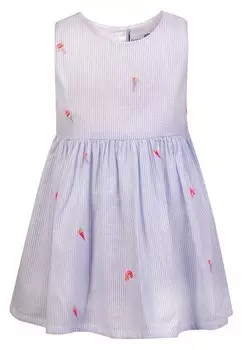 Повседневное платье SEERSUCKER MIT EIS STICKEREI happy girls, цвет arctic blue