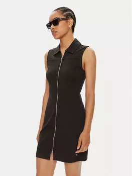 Повседневное платье slim fit Calvin Klein, черный