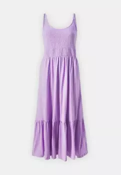 Повседневное платье SMOCKED MIDI DRESS GAP, сирень