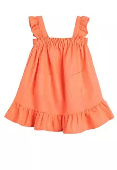 Повседневное платье STRAPPY RUFFLE AND POCKET DETAIL Koton, цвет pink