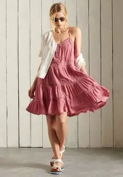 Повседневное платье Superdry, пыльно-розовый