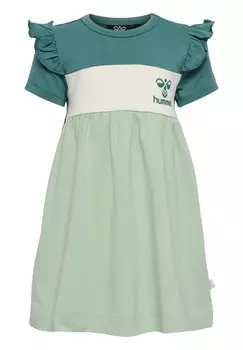 Повседневное платье TALYA S/S Hummel, цвет silt green